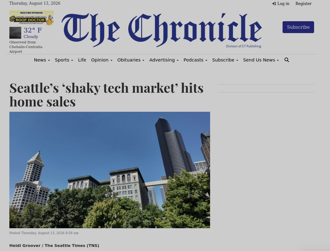 Seattle’s ‘shaky tech market’ hits home sales
