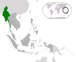 Burma (Myanmar) (dark green)