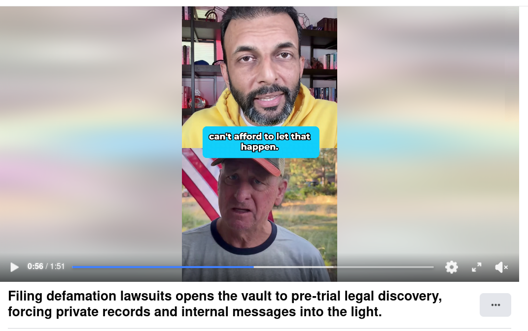 Filing defamation lawsuits opens the vault to pre-trial legal discovery, forcing private records and internal messages into the light