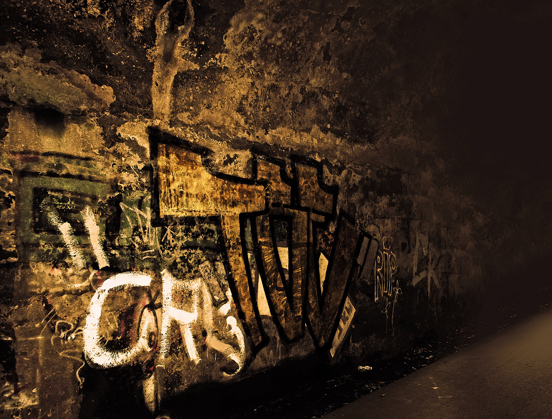 Graffiti wall background