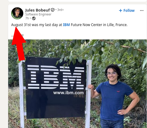 August 31st was my last day at IBM Future Now Center in Lille, France
