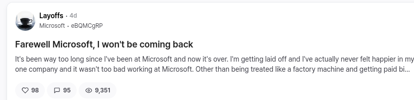Farewell Microsoft, I won't be coming back