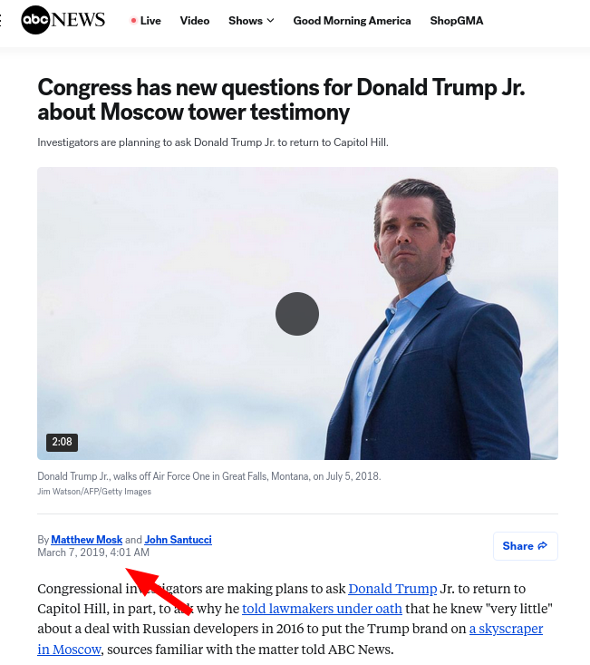 Congress has new questions for Donald Trump Jr. about Moscow tower testimony