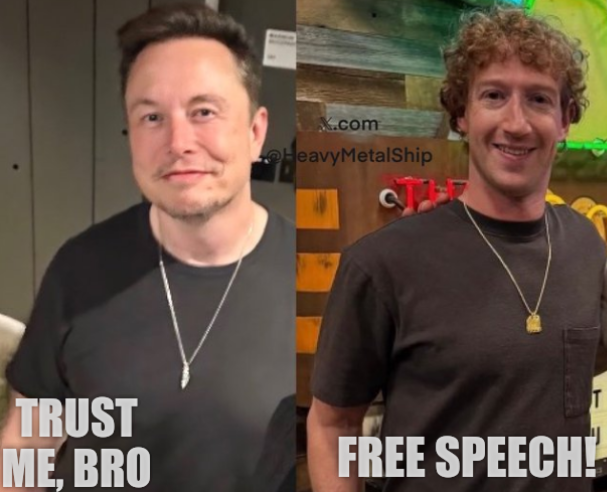 Trust me, bro; Free speech!