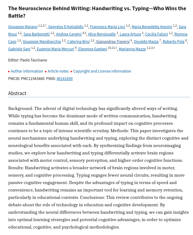 why working with paper is better, journal paper, The Neuroscience Behind Writing: Handwriting vs. Typing—Who Wins the Battle?