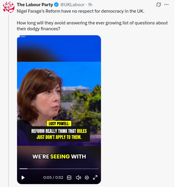 Nigel Farage’s Reform have no respect for democracy in the UK.