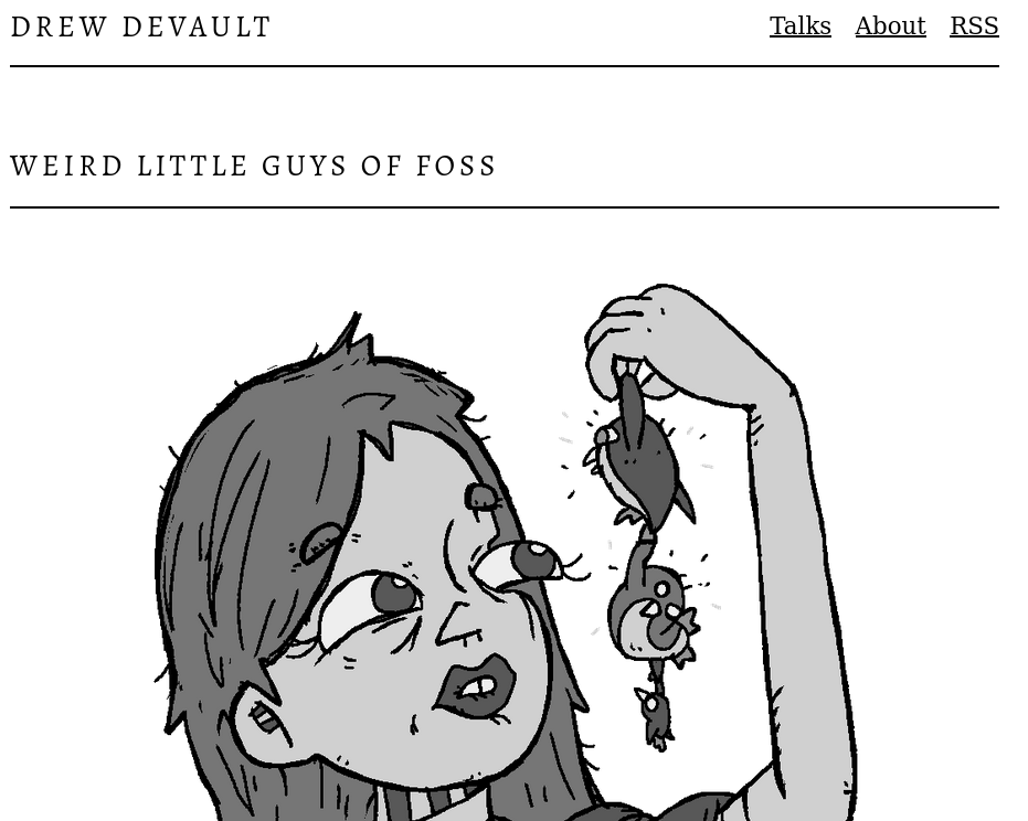 Weird little guys of FOSS