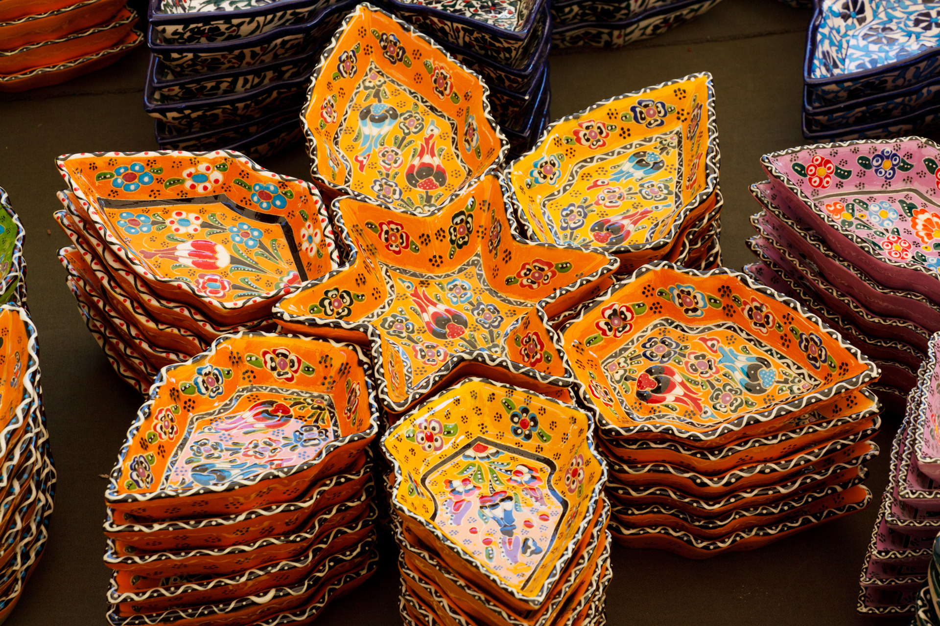 Colorful turkish ceramics