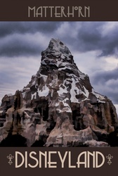 Disneyland Matterhorn Poster