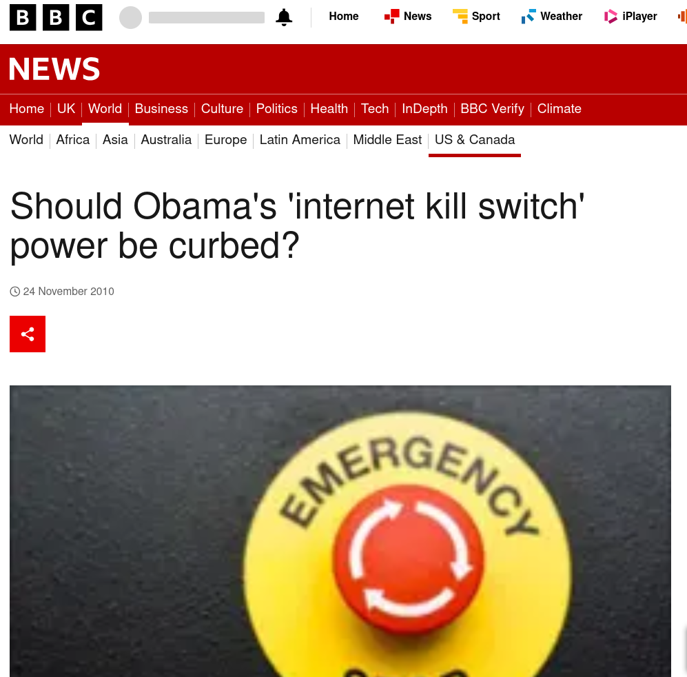 Should Obama's 'internet kill switch' power be curbed?