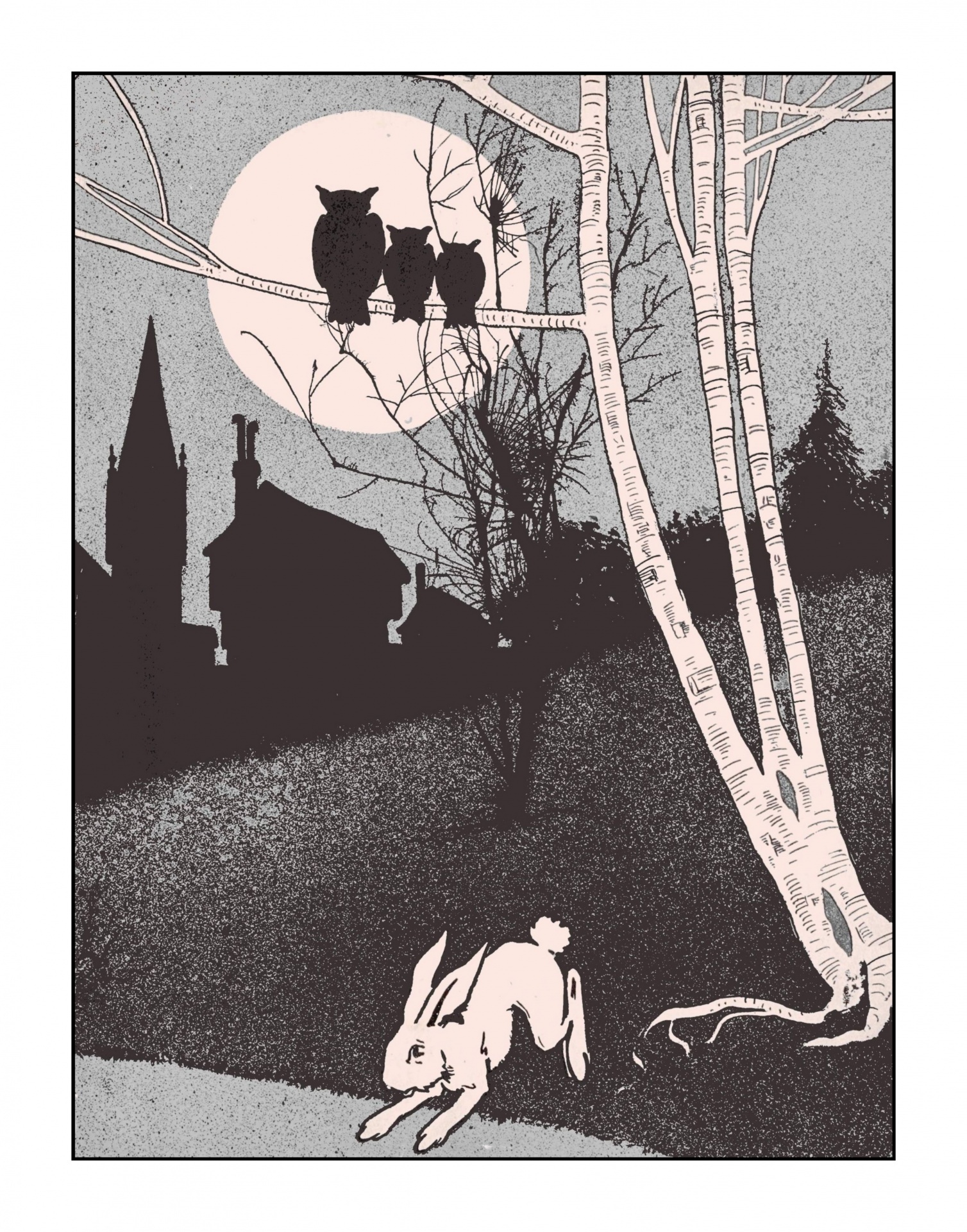 Vintage Illustration Landscape