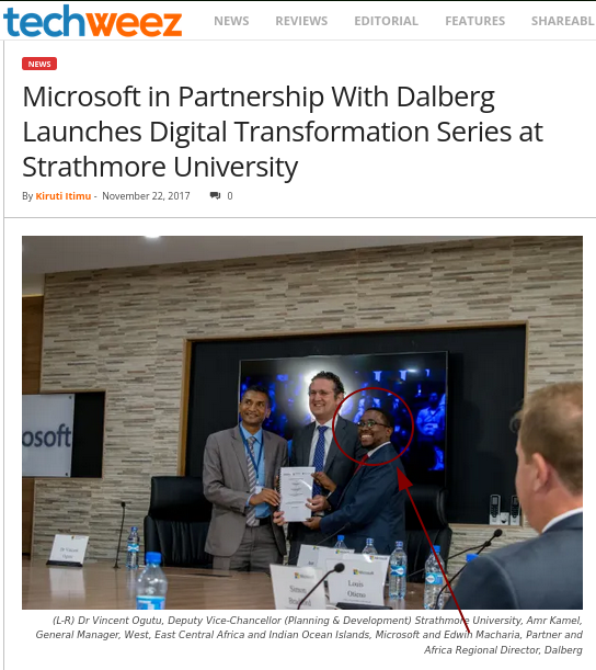 Dalberg Advisors and Microsoft photo op #2
