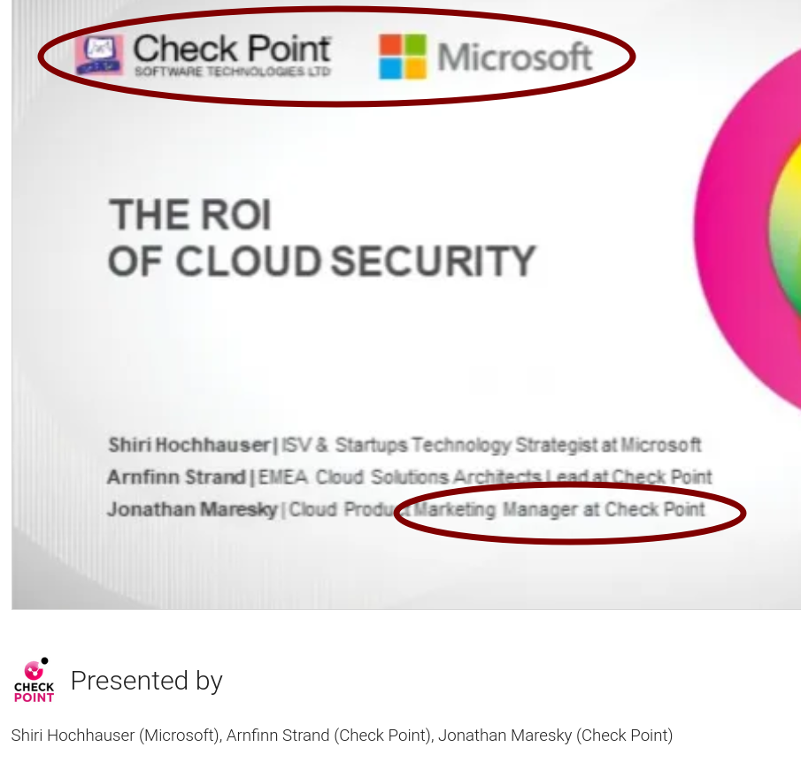 The ROI of Cloud Security with Microsoft and Check Point