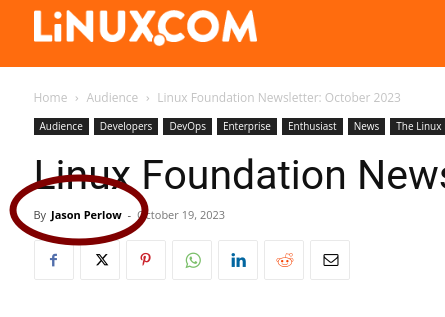 Linux.com on Perlow