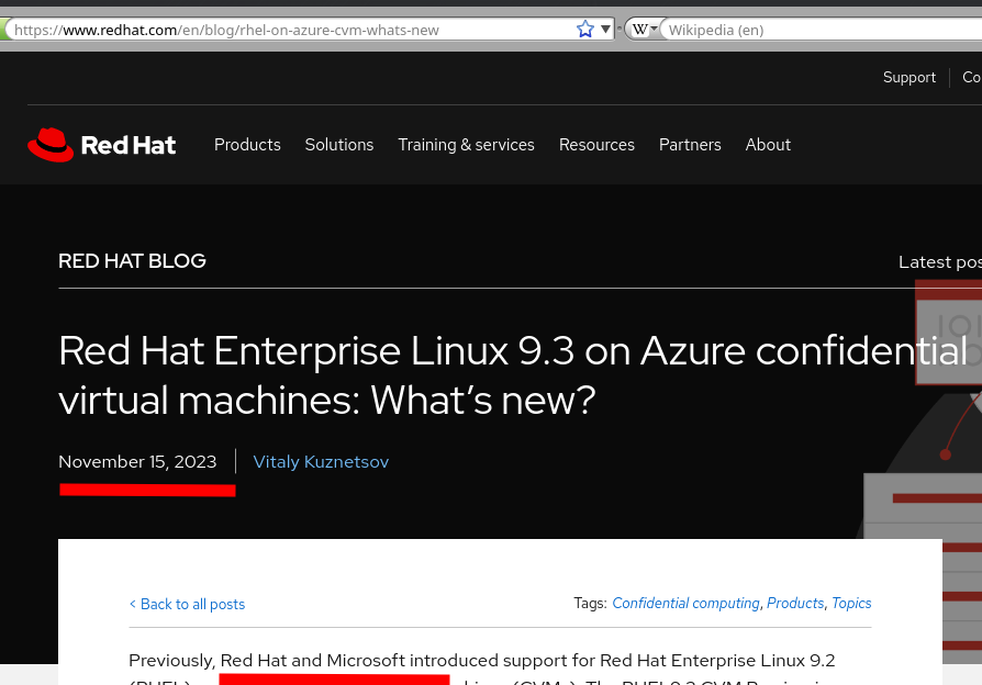 Red Hat Enterprise Linux 9.3 on Azure confidential virtual machines: What’s new?