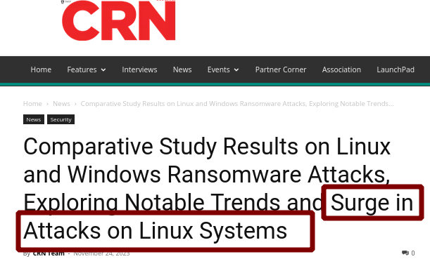 The Platform Matters: A Comparative Study on Linux and Windows Ransomware Attacks: Our special partner