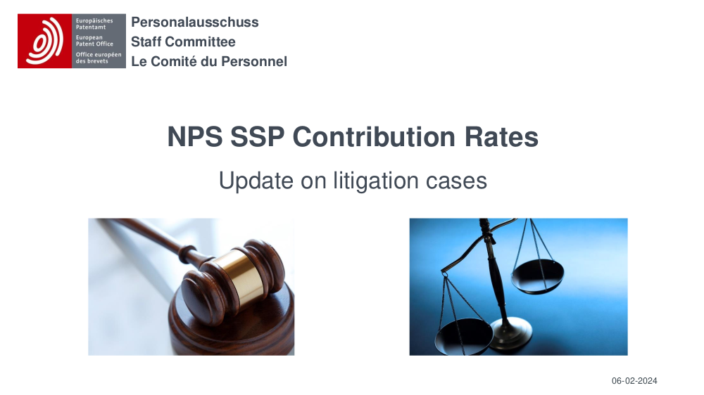 EPO: NPS litigation update slide 1