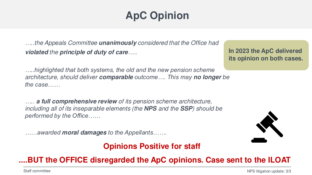 EPO: NPS litigation update slide 4