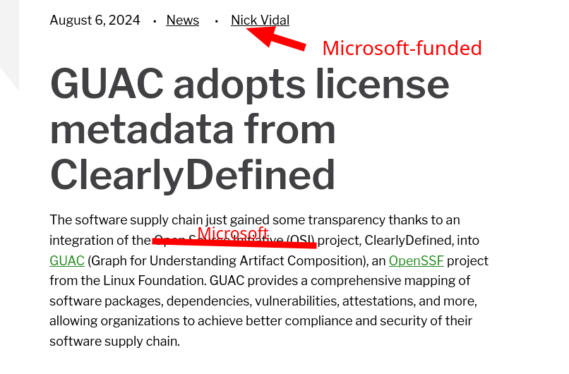 The software supply chain just gained some transparency thanks to an integration of the Open Source Initiative (OSI) project, ClearlyDefined, into GUAC (Graph for Understanding Artifact Composition), an OpenSSF project from the Linux Foundation. GUAC provides a comprehensive mapping of software packages, dependencies, vulnerabilities, attestations, and more, allowing organizations to achieve better compliance and security of their software supply chain.