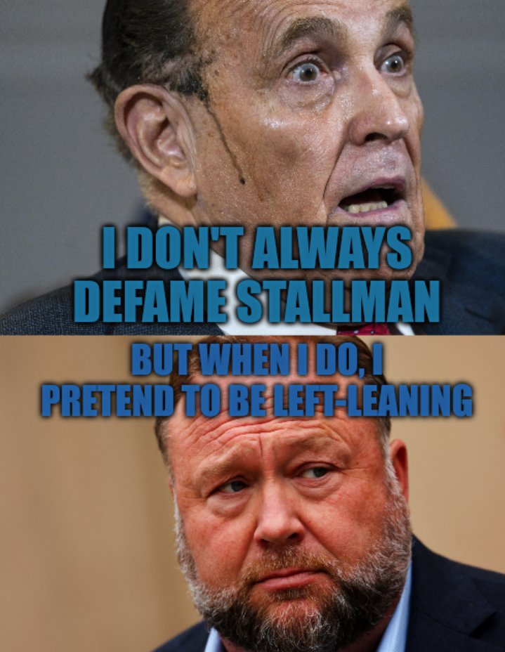 I don't always defame Stallman; But when I do, I pretend to be left-leaning