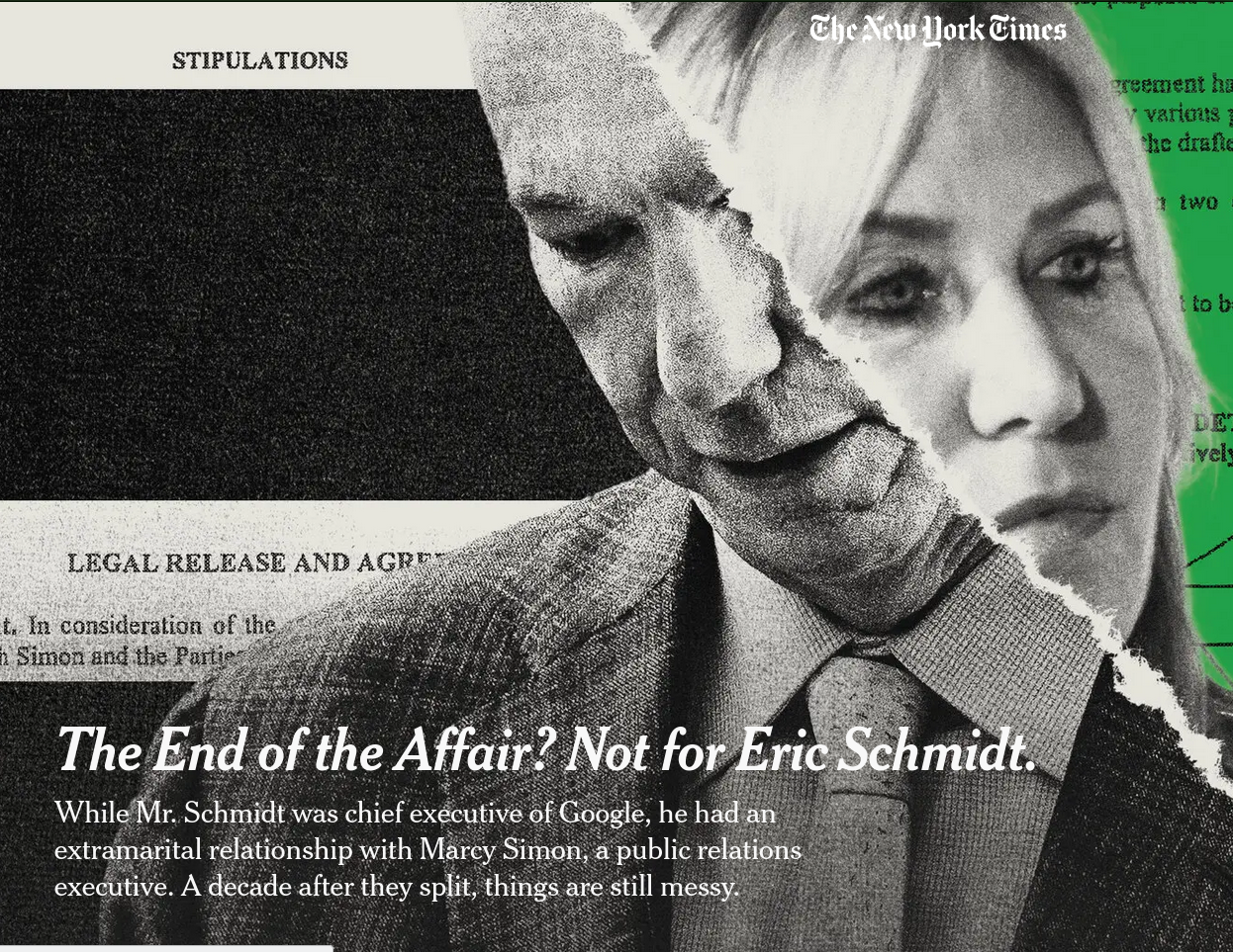 The End of the Affair? Not for Eric Schmidt.