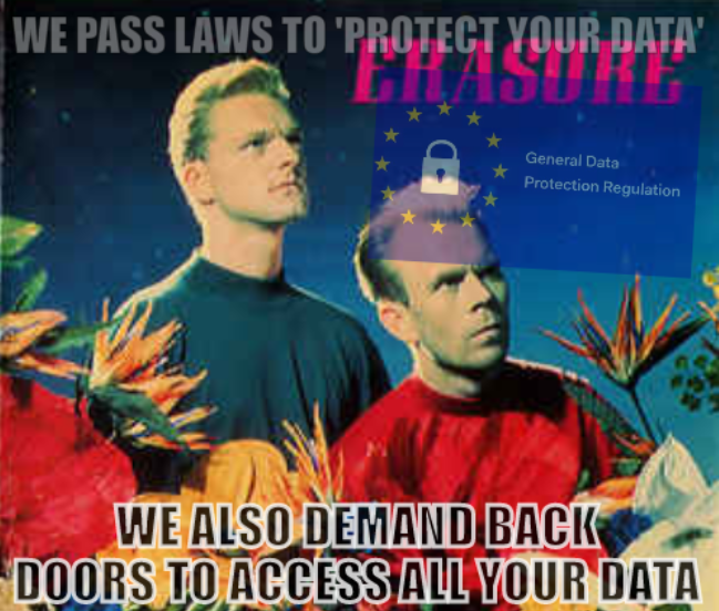 EU Chat Control II: We pass laws to 'protect your data'; We also demand back doors to access all your data