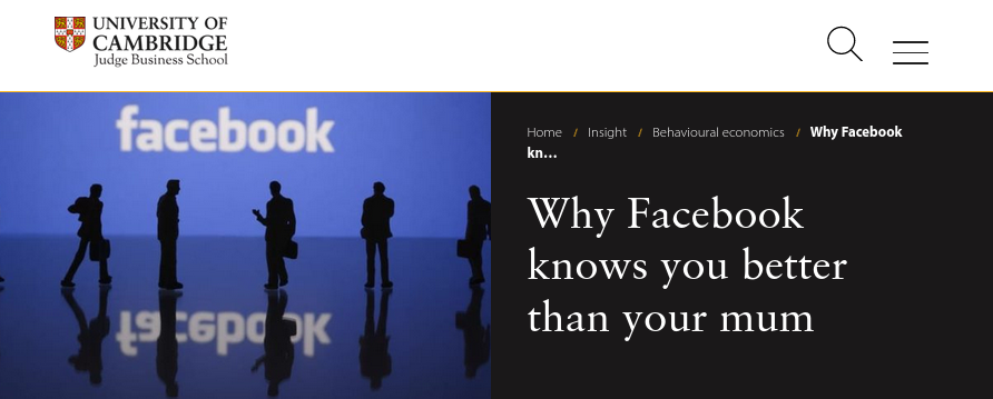 Why Facebook knows you better than your mum