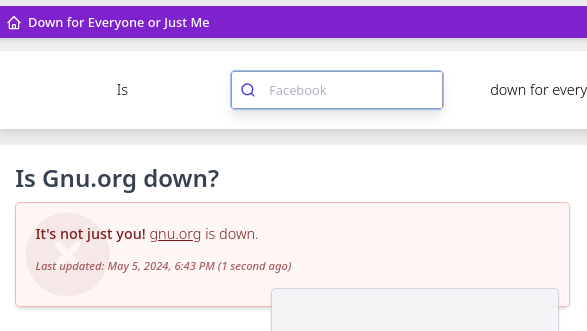gnu.org down