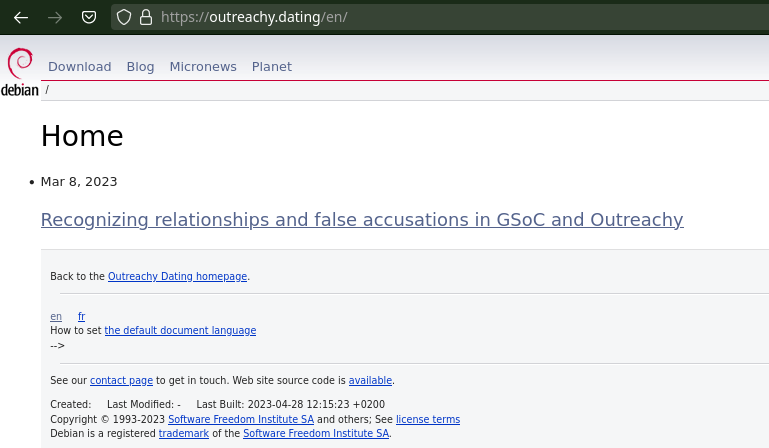 Recognizing relationships and false accusations in GSoC and Outreachy