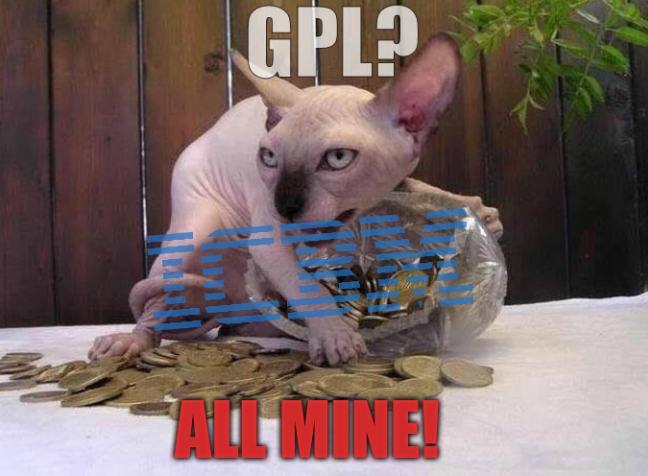 IBM (Red Hat): GPL? All mine!