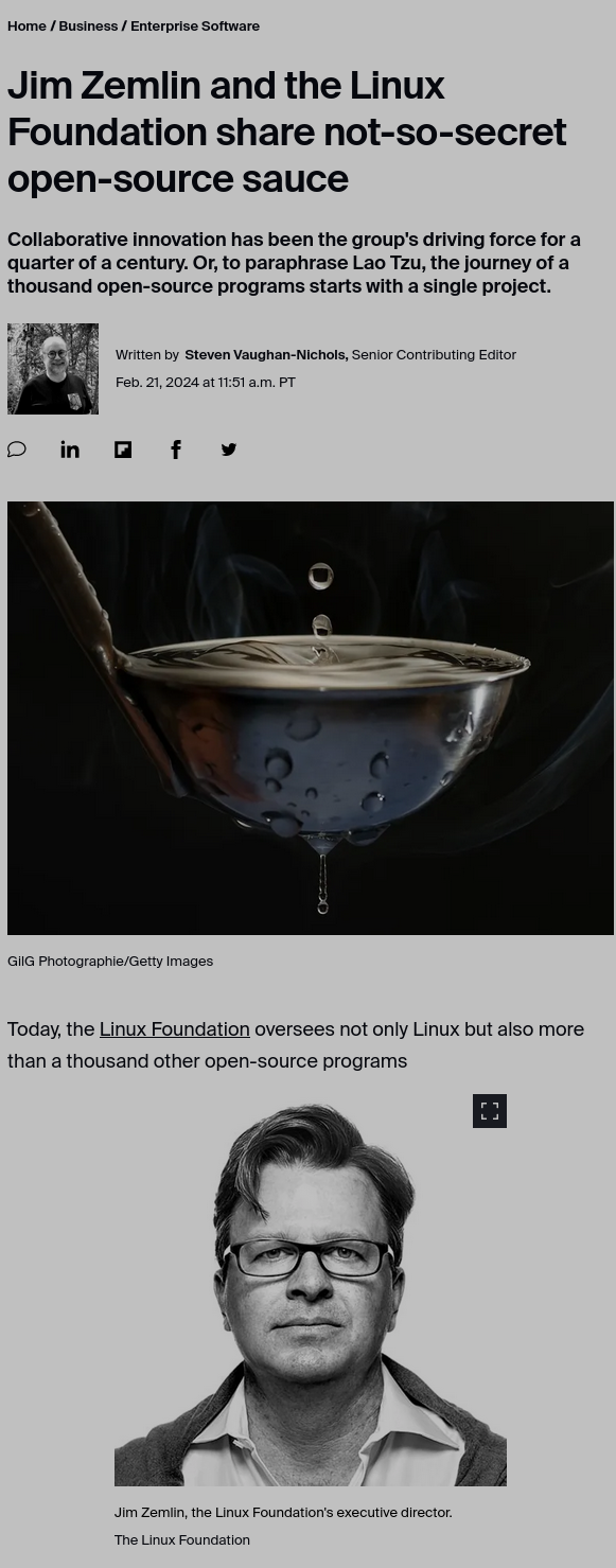  Jim Zemlin and the Linux Foundation share not-so-secret open-source sauce 