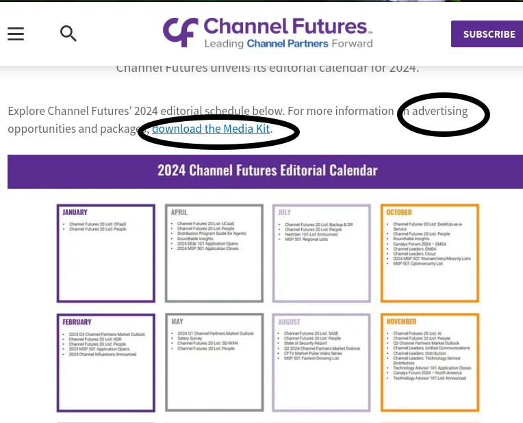 Channel Futures media kits edits