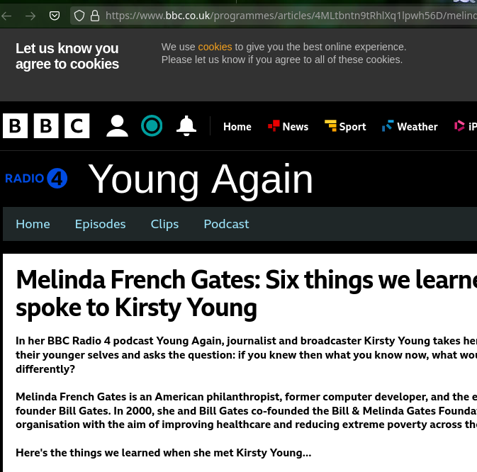 Melinda French Gates: Six things we learned when she spoke to Kirsty Young