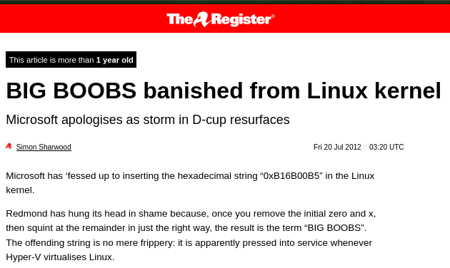 Microsoft Linux bigboobs
