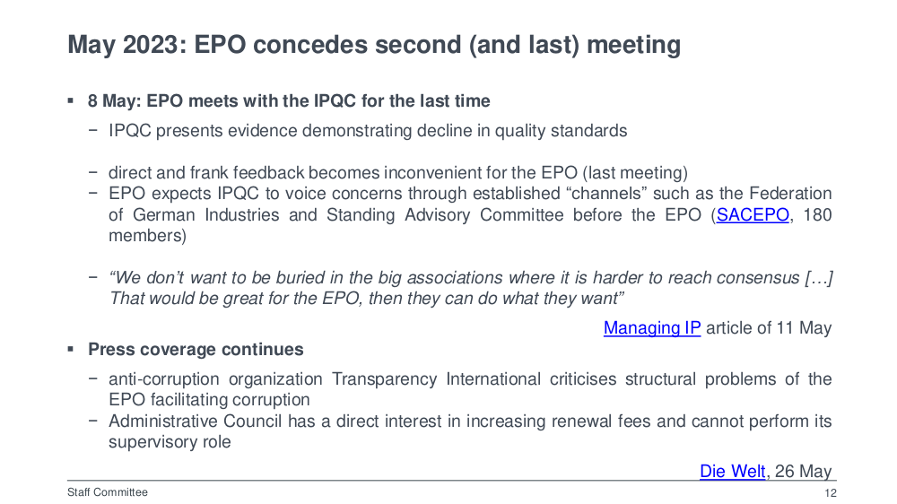 EPO Slides on quality - slide 12