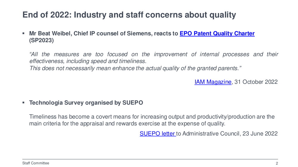 EPO Slides on quality - slide 2