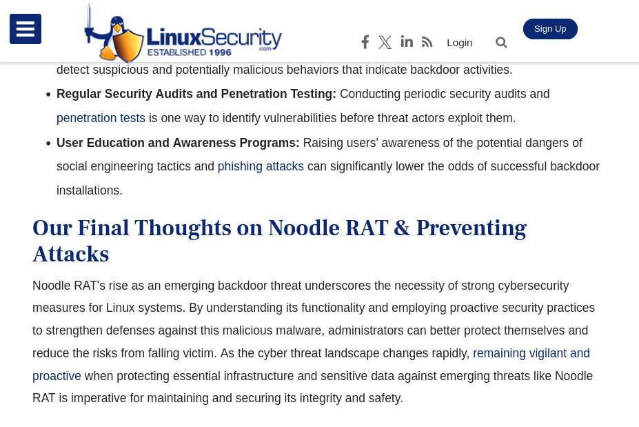 Dave Wreski: Understanding & Protecting Against the New Noodle RAT Backdoor Threat