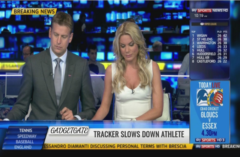 Sky Sports Breaking News/gadgetgate: tracker slows down athlete