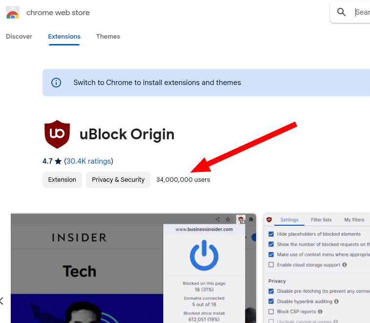 uBlock Origin: 4.7