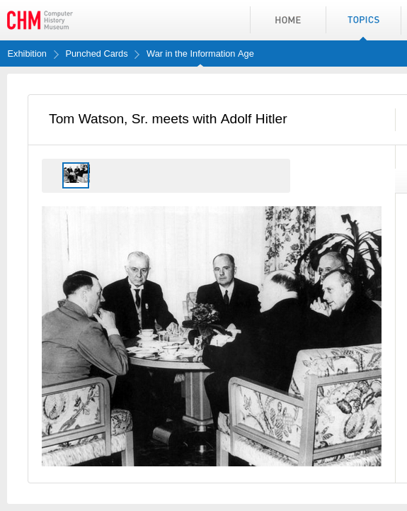 Tom Watson, Sr. meets with Adolf Hitler