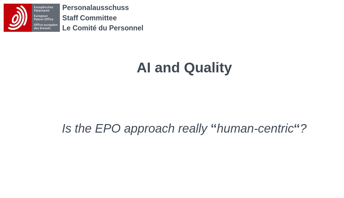 European Patent Office slop presentation