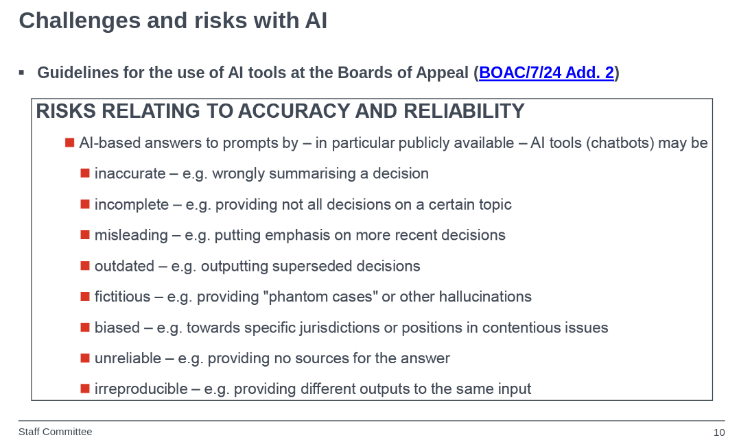 European Patent Office slop presentation