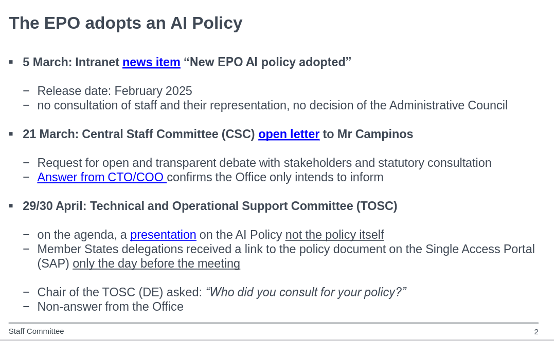 European Patent Office slop presentation