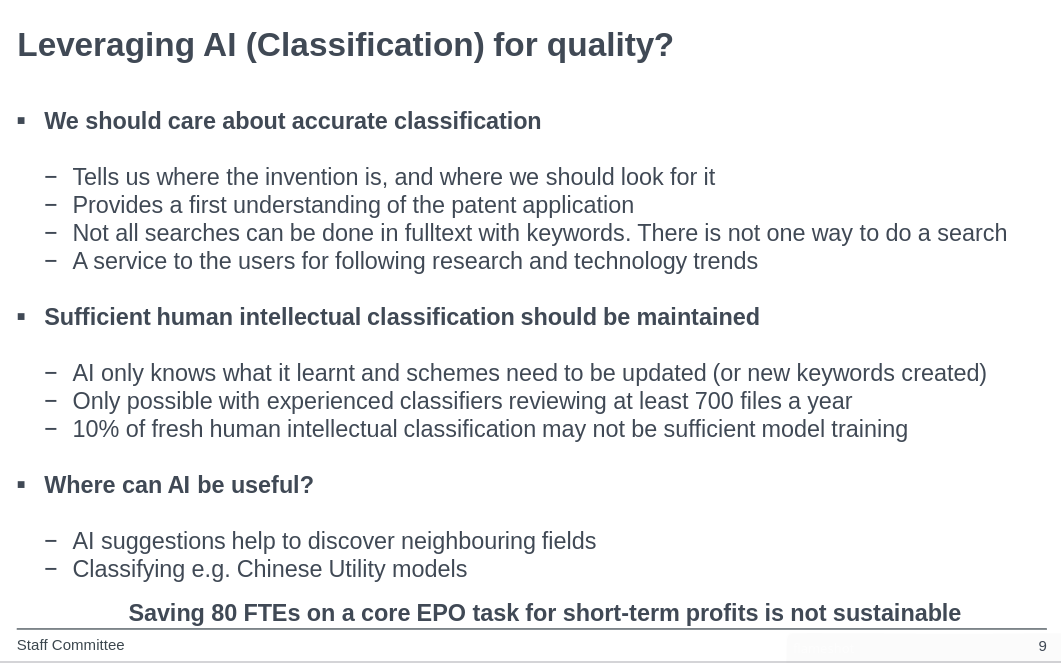 European Patent Office slop presentation