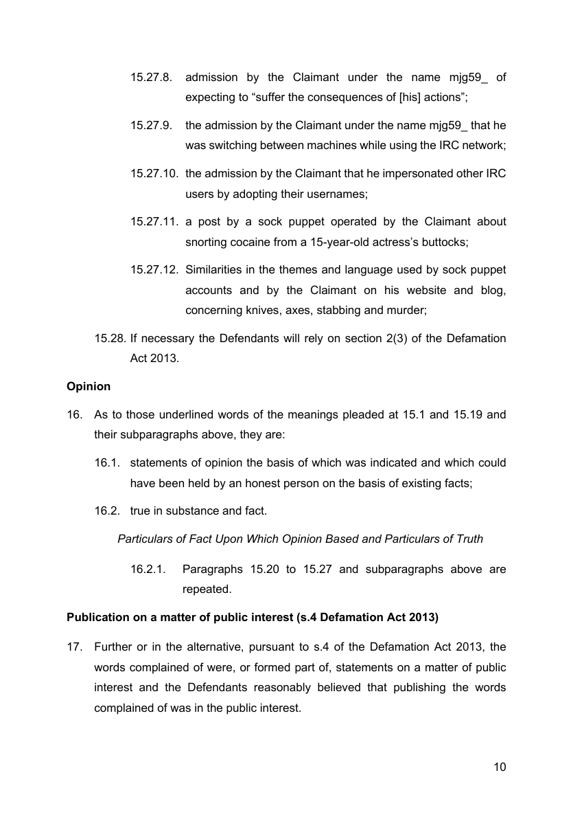 Defence and CounterClaim (DCC) 2025
