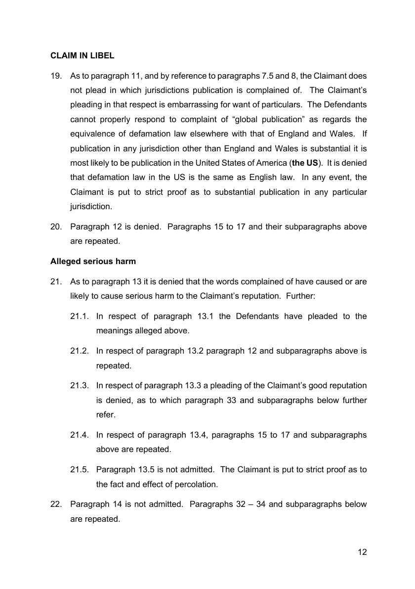 Defence and CounterClaim (DCC) 2025