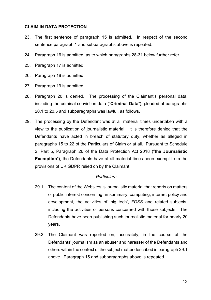 Defence and CounterClaim (DCC) 2025
