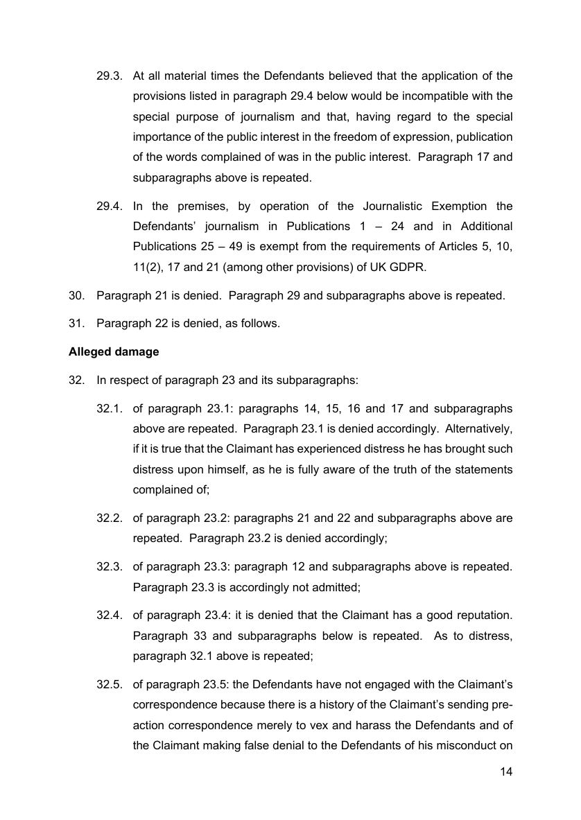 Defence and CounterClaim (DCC) 2025