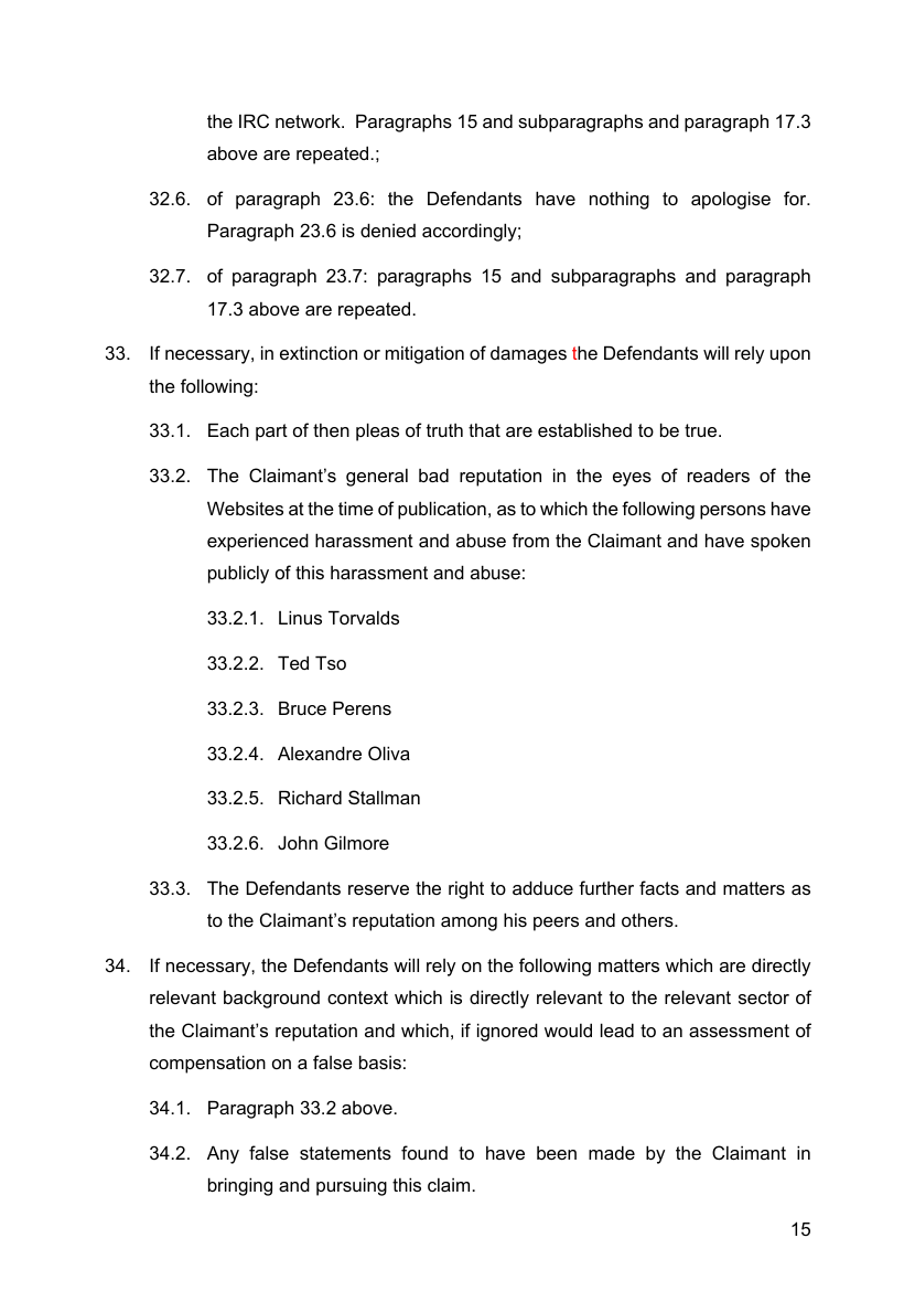 Defence and CounterClaim (DCC) 2025