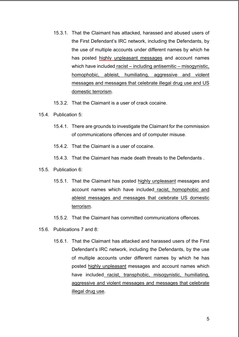 Defence and CounterClaim (DCC) 2025
